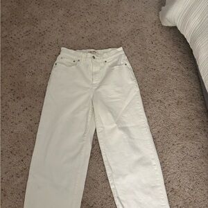Madewell white jeans